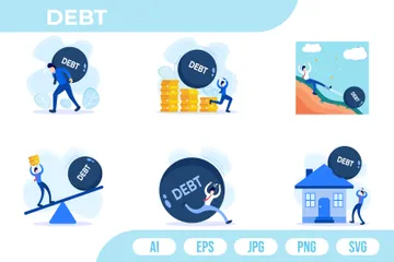 Debt Illustration Pack