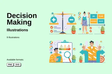 Decision Making Illustration Pack