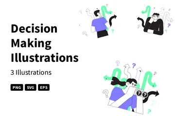 Decision Making Illustration Pack