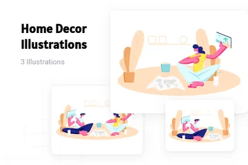 Décoration de maison Pack d'Illustrations