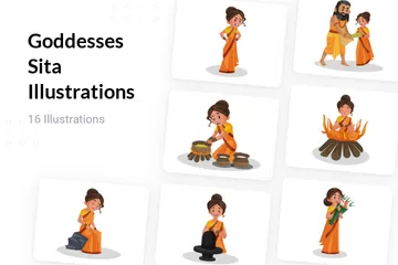 Déesses Sita Pack d'Illustrations