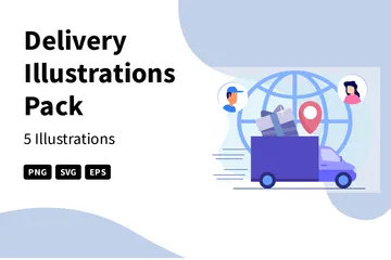 Delivery Illustration Pack