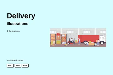 Delivery Illustration Pack