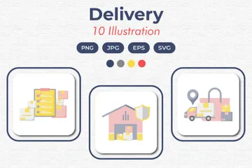 Delivery Illustration Pack