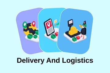 Delivery And Logistics Illustration Pack