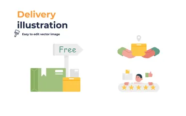 Delivery Illustration Pack