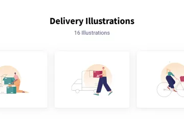 Delivery Illustration Pack