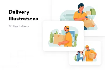 Delivery Illustration Pack