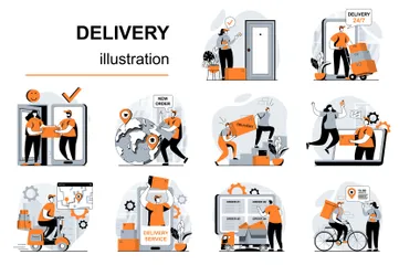 Delivery Illustration Pack