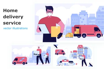 Delivery Illustration Pack