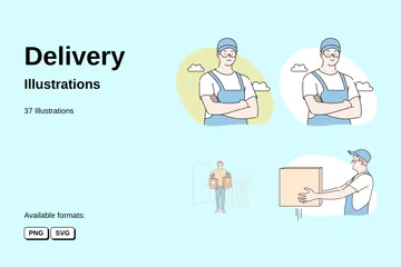 Delivery Illustration Pack