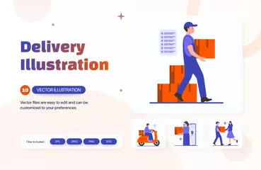 Delivery Illustration Pack