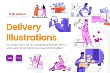 Delivery Illustration Pack