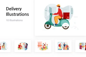 Delivery Illustration Pack