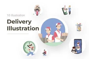 Delivery Illustration Pack