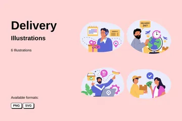 Delivery Illustration Pack