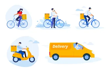 Delivery Illustration Pack