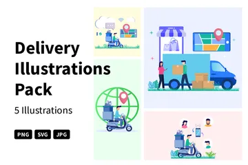 Delivery Illustration Pack