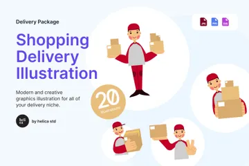 Delivery Package Illustration Pack