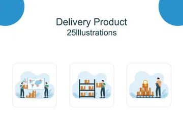 Delivery Product Illustration Pack