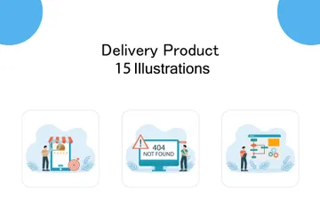 Delivery Product Illustration Pack