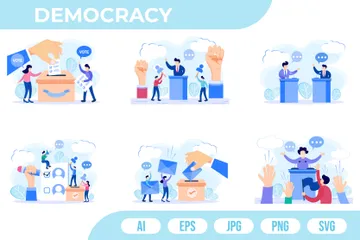 Democracy Illustration Pack
