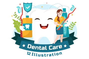 Dental Care Illustration Pack