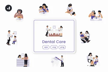 Dental Care Illustration Pack