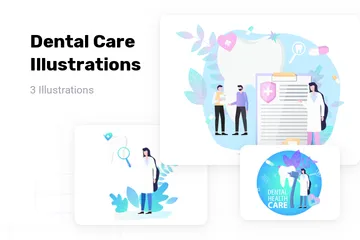 Dental Care Illustration Pack