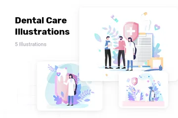 Dental Care Illustration Pack