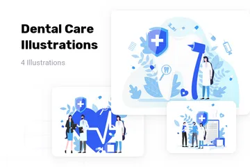 Dental Care Illustration Pack