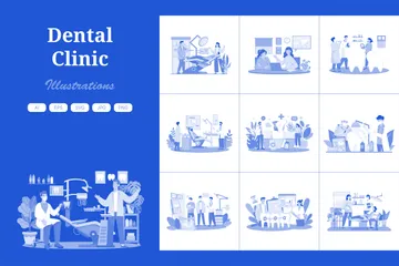 Dental Clinic Illustration Pack