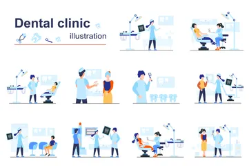 Dental Clinic Illustration Pack