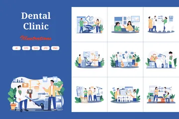 Dental Clinic Illustration Pack