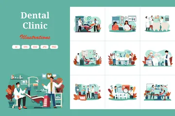 Dental Clinic Illustration Pack