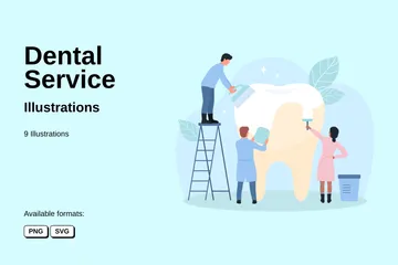 Dental Service Illustration Pack