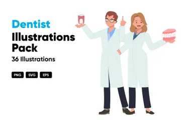 Dentista Paquete de Ilustraciones