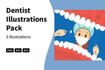 Dentiste Pack d'Illustrations