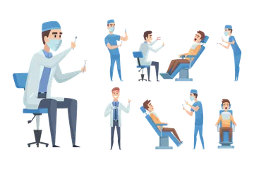 Dentists Illustration Pack