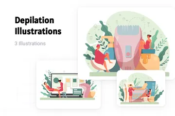 Depilation Illustration Pack