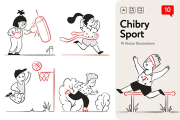 Deporte Paquete de Ilustraciones