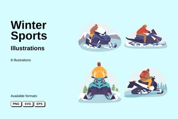 Deportes de invierno Paquete de Ilustraciones