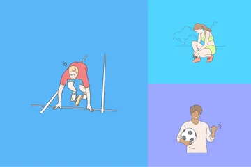 Deportes y fitness Paquete de Ilustraciones