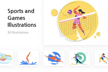 Deportes y juegos Paquete de Ilustraciones