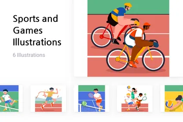 Deportes y juegos Paquete de Ilustraciones