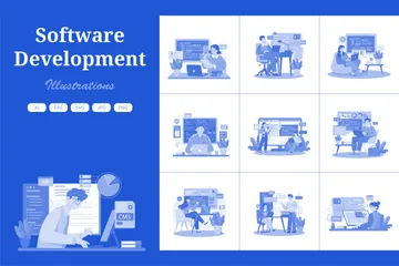 Desarrollo de software Paquete de Ilustraciones