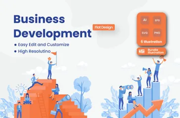 Desarrollo de negocios Paquete de Ilustraciones
