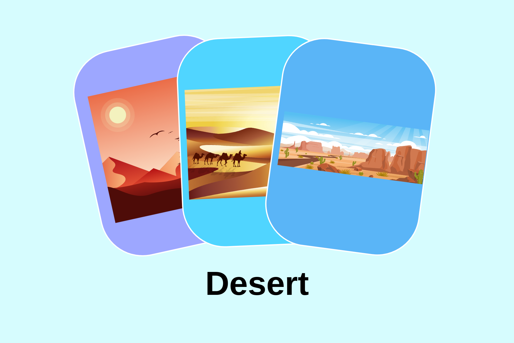 Premium Desert Illustration pack from Nature Illustrations Biology Diagrams
