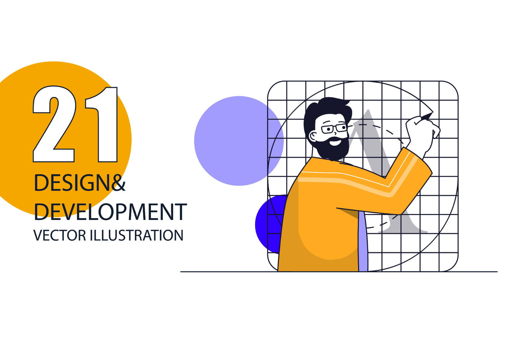 Premium Design And Development Illustration pack from Illustrations