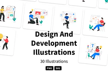 Design And Development Illustration Pack